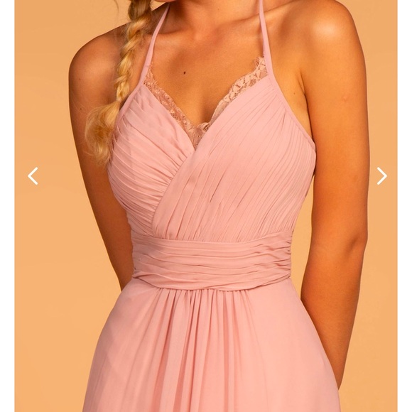 Chiffon/Bridesmaid/Wedding/2X/Maxi/Spag Strap/Zipper Closure/MSRP $130/NWT - Picture 6 of 17